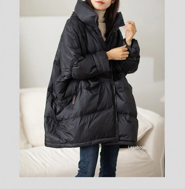 Women’s Oversized White Duck Down Puffer