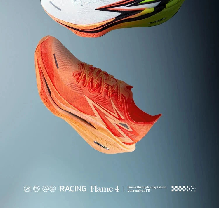 361 Degrees Flame 4.0 Men Running Shoes New Carbon Plate Racing Marathon Stable Rebound Traction Jogging Male Sneakers 672512205