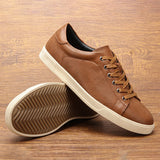 Men's casual shoes 2025 brand fashion comfortable leather shoes men