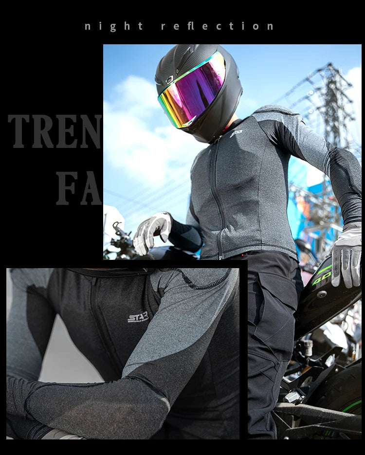 Summer Men Motorcycle Soft Armor Jacket CE Level 2 Moto Body Armor Clothing Male Motocross Protection Riding Protective Gear