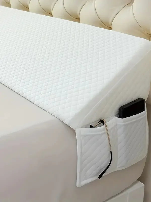 Bed Wedge Pillow-Adjustable 0-7" Gap Filler for Headboard & Mattress/Wall, Backrest, Bed Pillows for Snoring, Spinal Alignment