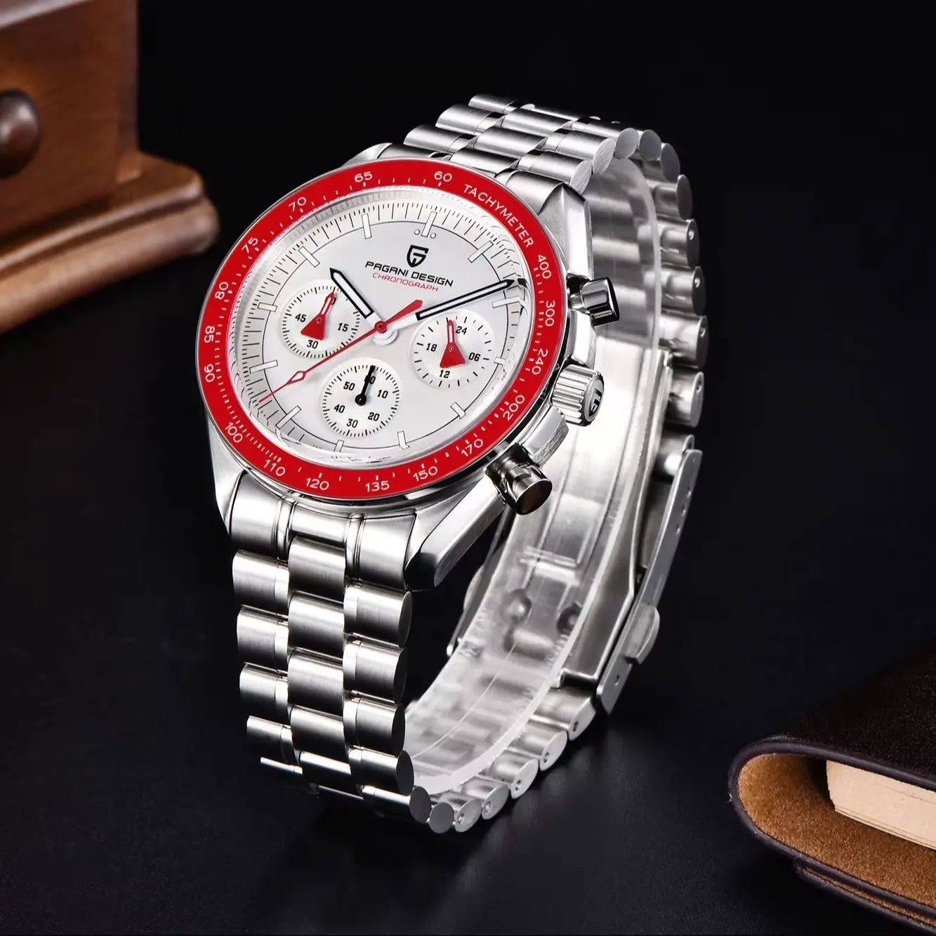 PAGANI DESIGN Meteorite Dial Luxury Quartz Watch For Men Speed Sport Chronograph Waterproof AR Sapphire crystal Wrist watch Men