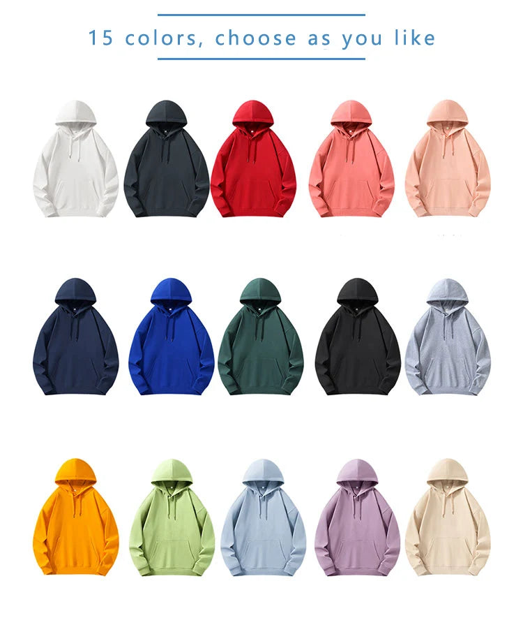 Custom Logo Cotton Pullover Hoodie