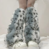 Women's Plush Leg Warmers for Winter & Y2K Outfits