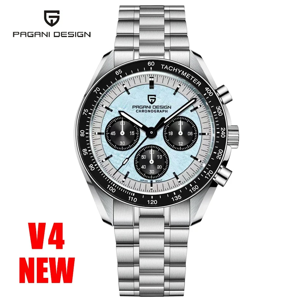PAGANI DESIGN 2026 New AK Project Men's Watches Luxury Quartz Wrist Watch For Men AR Sapphire Speed Chronograph Automatic Date