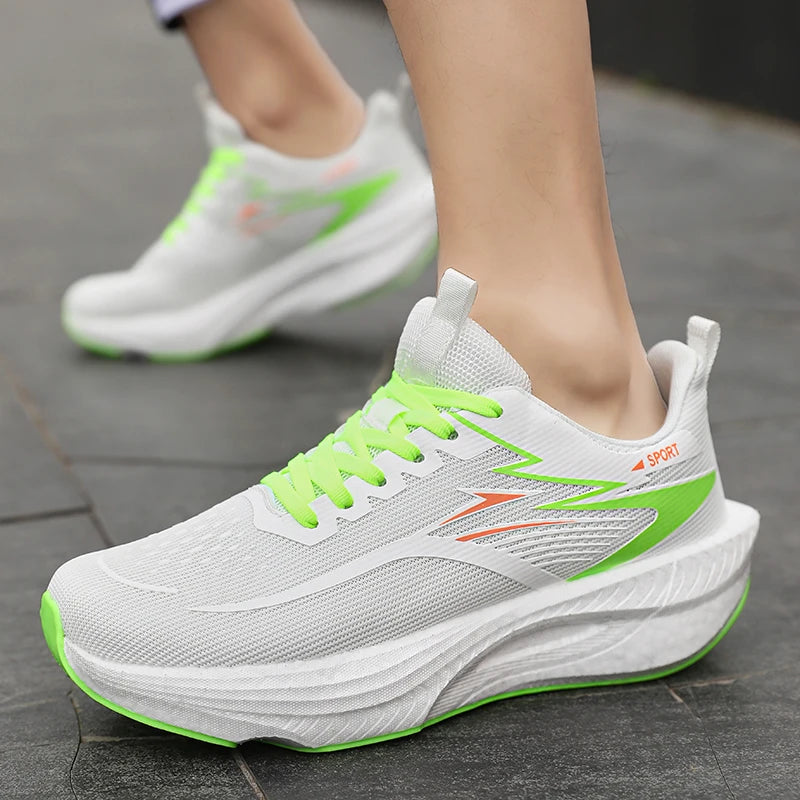 Marathon Running Shoes — Carbon Board, Air Cushion, Breathable & Lightweight Sneakers for Men & Women