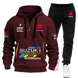 Men’s Multi-Pocket Hoodie & Athletic Pants Set