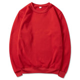Korean Fashion Men's Round Neck Sweatshirts Autumn Long Sleeves Vacation Pullovers Tops Casual Popular Man Solid Sweat Shirts