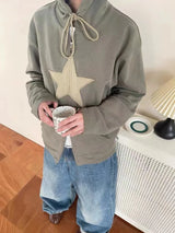 Men’s Y2K Star Print Relaxed Hoodie
