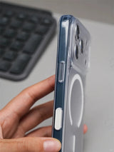Magnetic Clear iPhone Case with Camera Button
