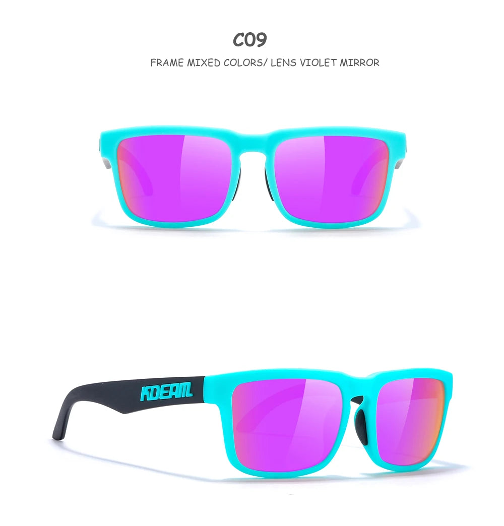 KDEAM For Young Age Small Size Polarized Sunglasses Reduce Glare and Enhance Clarity for Outdoor Sport Youthful Sun Glasses TR90