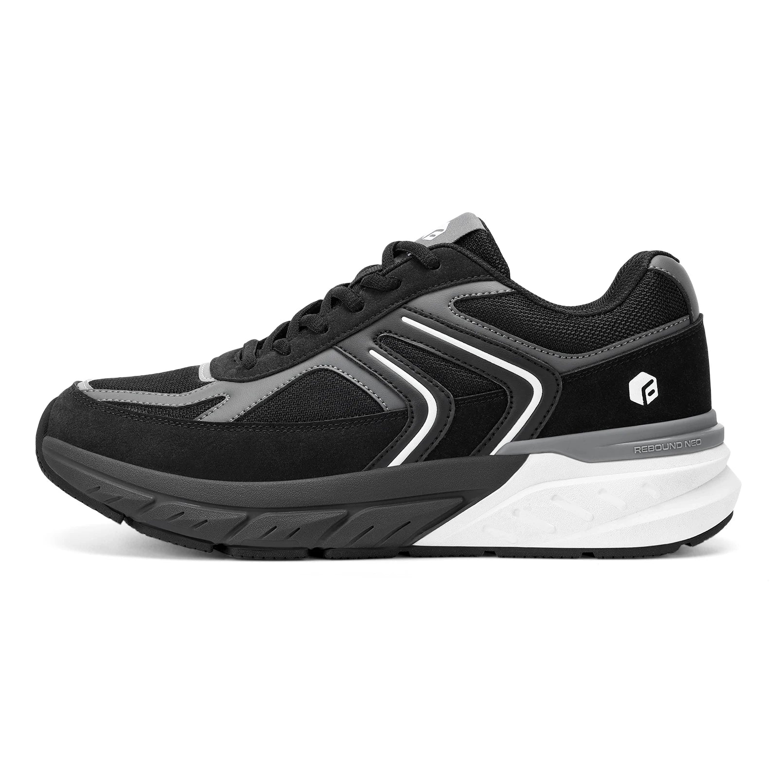 Fittington Wide Shoes For Man Walking Shoes Casual Sneakers Orthopedic Shoes Arch Support for Plantar Fasciitis Neuropathy