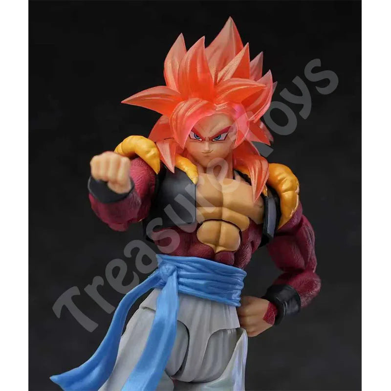 TonsenArttoys Kamione Studio SHF Gogeta SSJ4 Figure Dragon Ball GT Super Saiyan 4 Gogeta Anime Action Figures Kids Toys Gifts