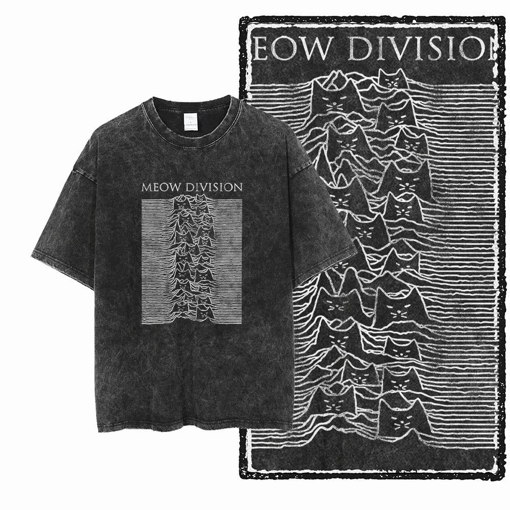 DB Cat Acid-Washed Graphic Tee