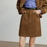 Toyouth Corduroy A-Line Mini Skirt | Autumn 2025