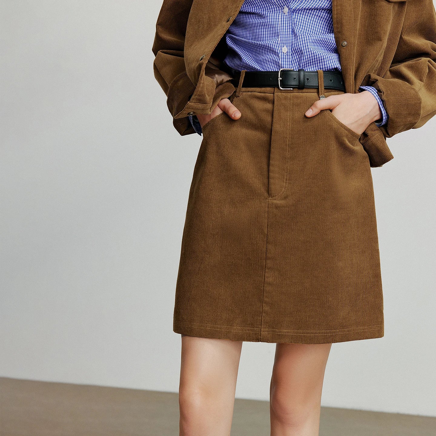 Toyouth Corduroy A-Line Mini Skirt | Autumn 2025