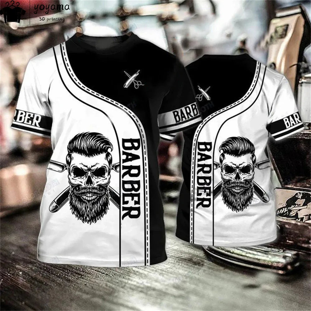 Men's 3D Print Oversized Graphic Tee | Short Sleeve