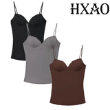 HXAO Corset Camisole Crop Top – Backless Bustier Tank
