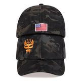 Unisex Wolf Embroidered Adjustable Baseball Cap