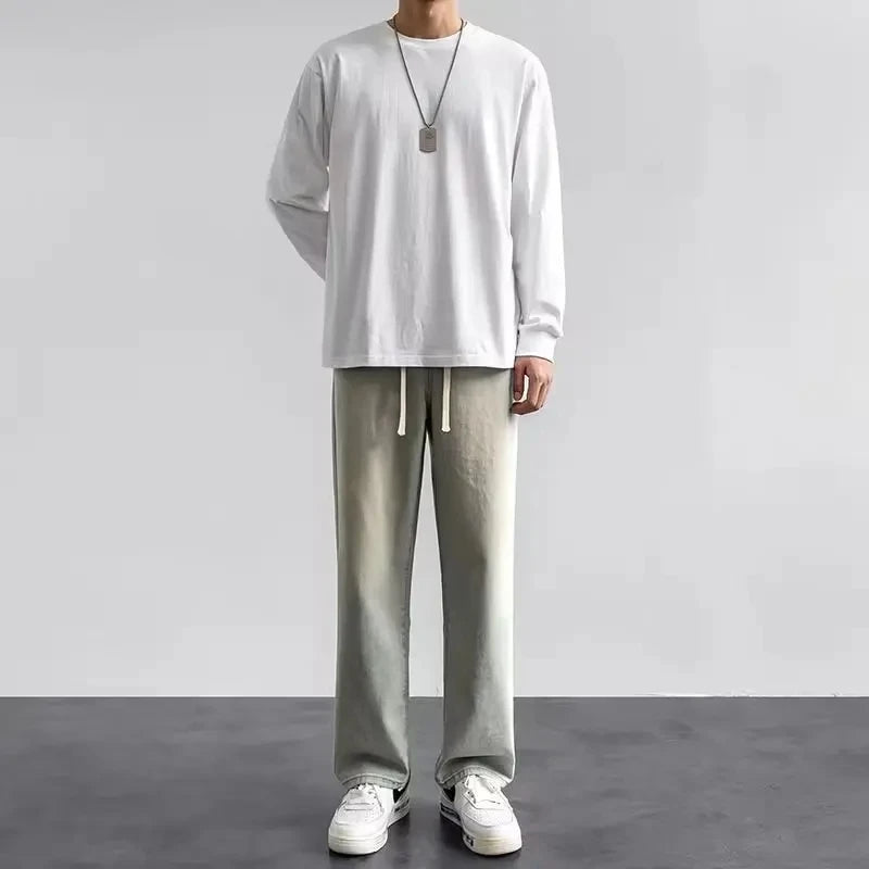 Men’s Retro Relaxed Straight-Leg Denim Jeans