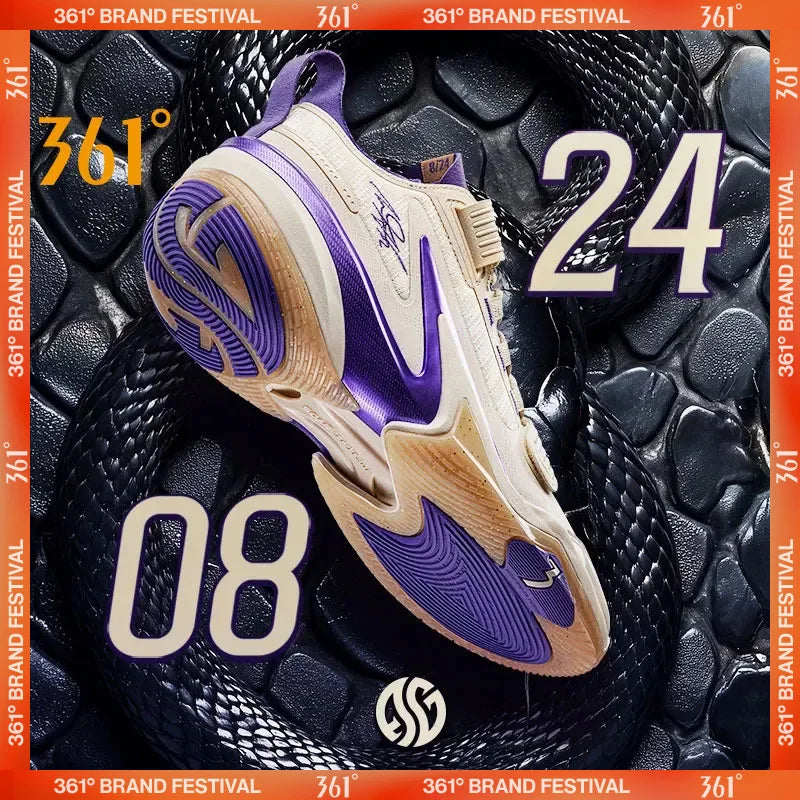361 Degrees AG 5 PRM Men Basketball Sport Shoes Full Package Cushioning Rebound Wear-resistant Anti-slip Male Sneakers 672441124