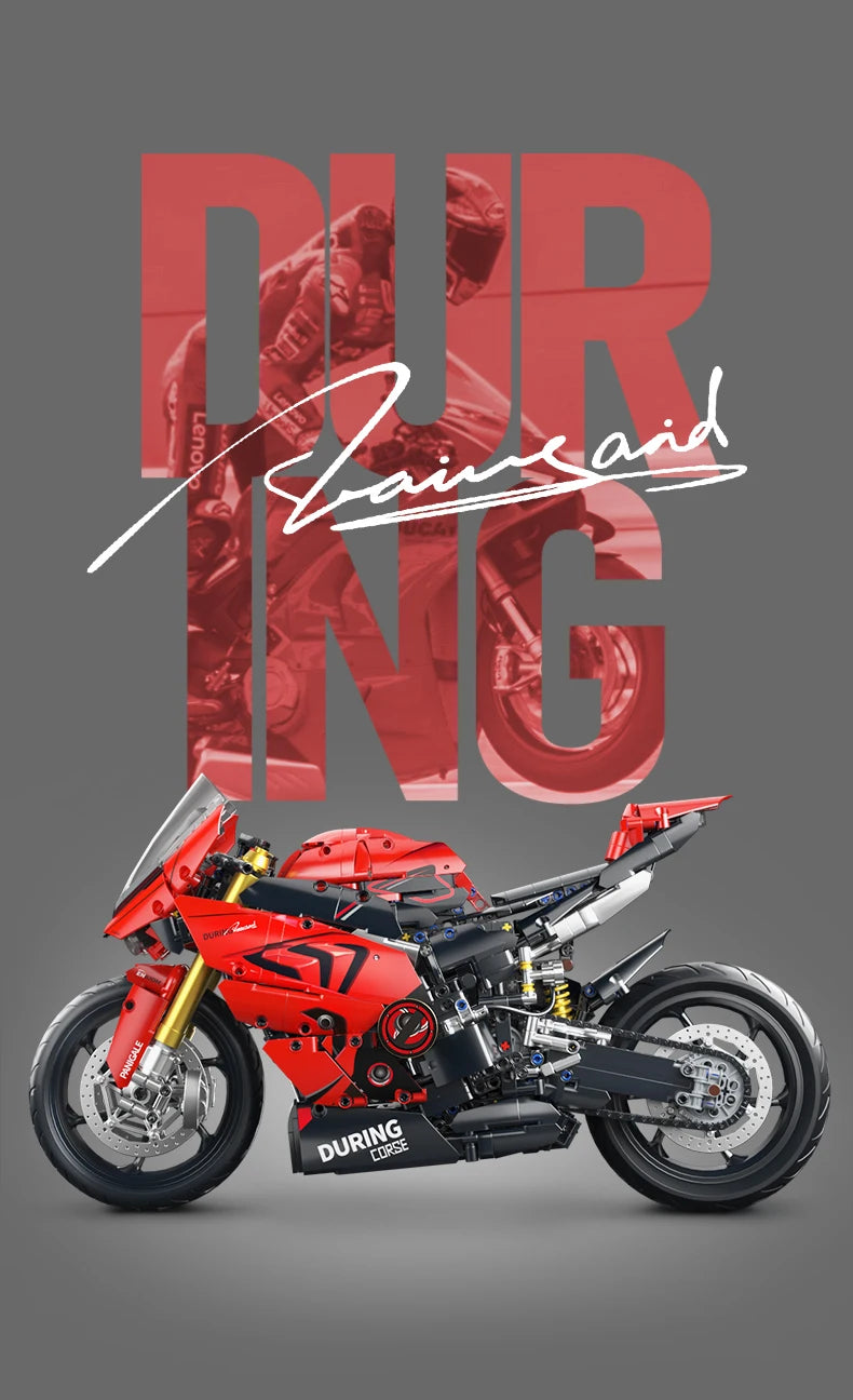 ToylinX 1:5 Motorcycle Building Set, 2024 Pieces