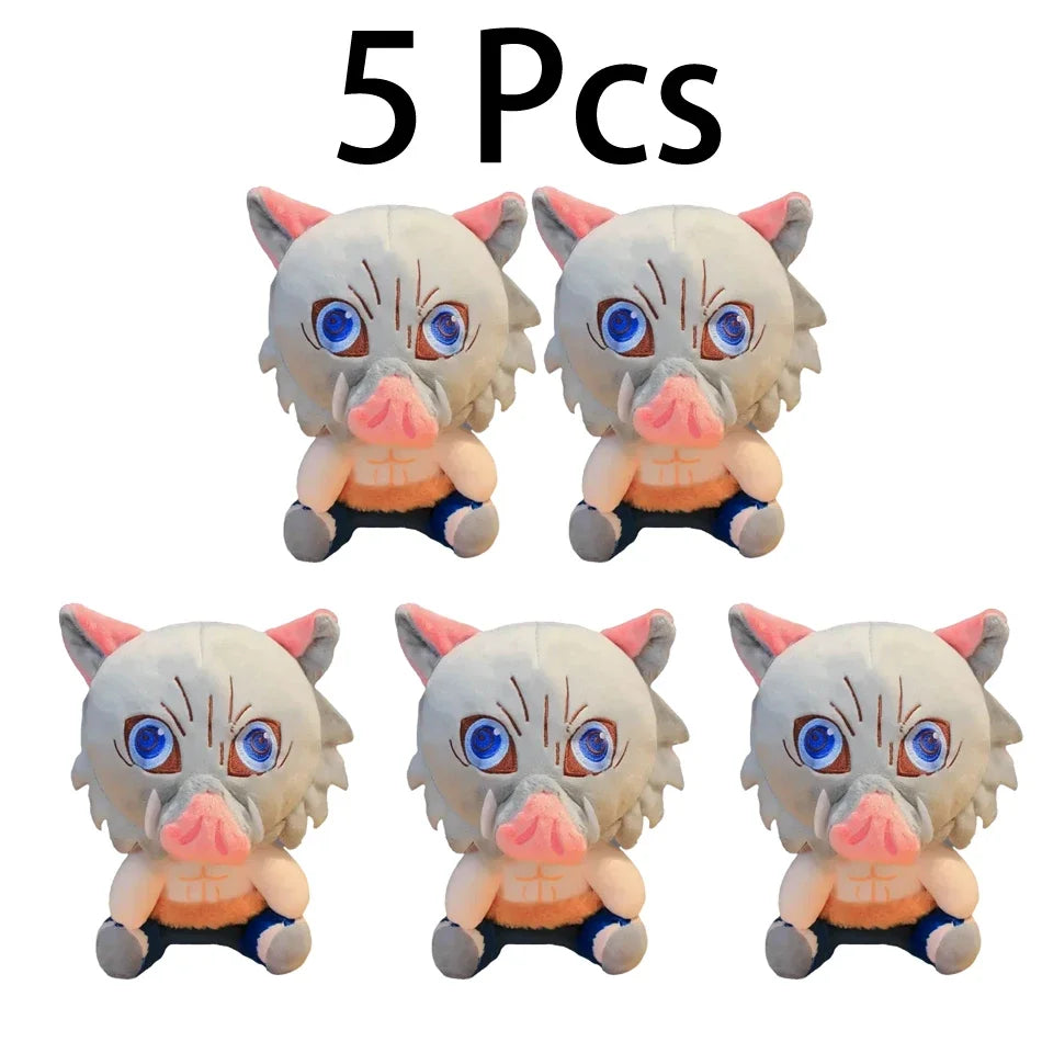 20cm Hot Japan Demon Slayer Plush Dolls Lovely Anime Kimetsu No Yaiba Kamado Tanjirou Nezuko Zenitsu Kyoujurou Toys Kids Gifts