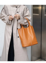 Luxury Soft Leather Bucket Bag | Large Women’s Shoulder Bag