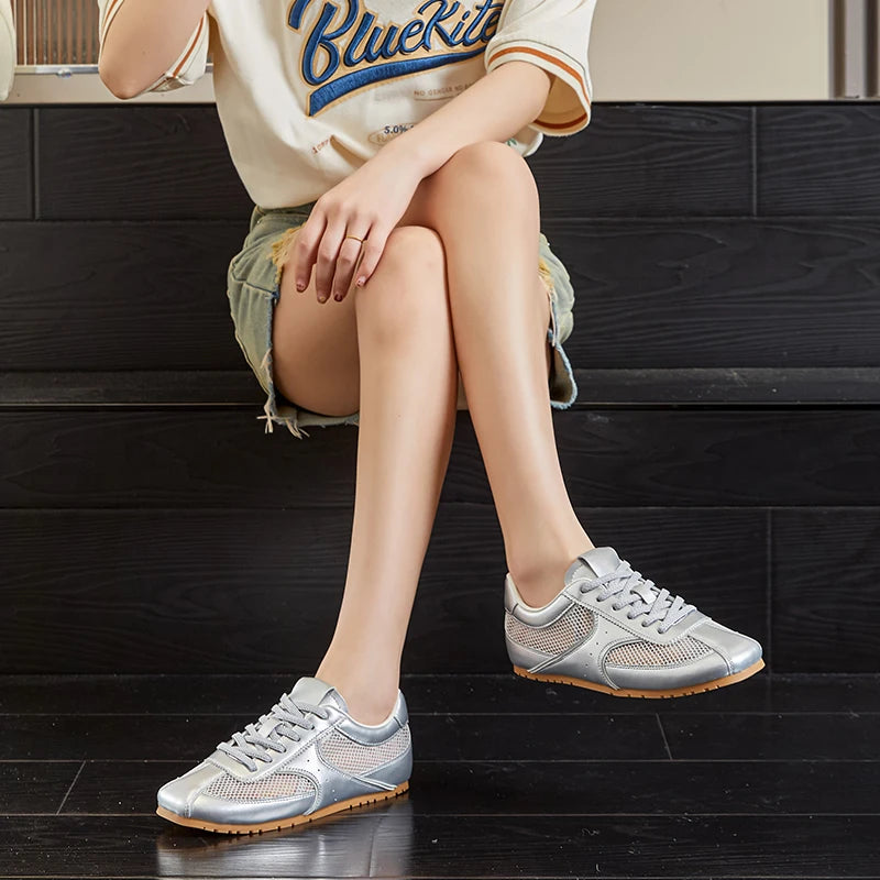 AIYUQI Women's Mesh Flat Sneakers – Elegant Summer Style