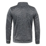 Men's Sweatshirts Half Zipper Pullover Male Long Sleeve Flleece Sweater Standcollar Snowflakes Hoodies Men Clothes