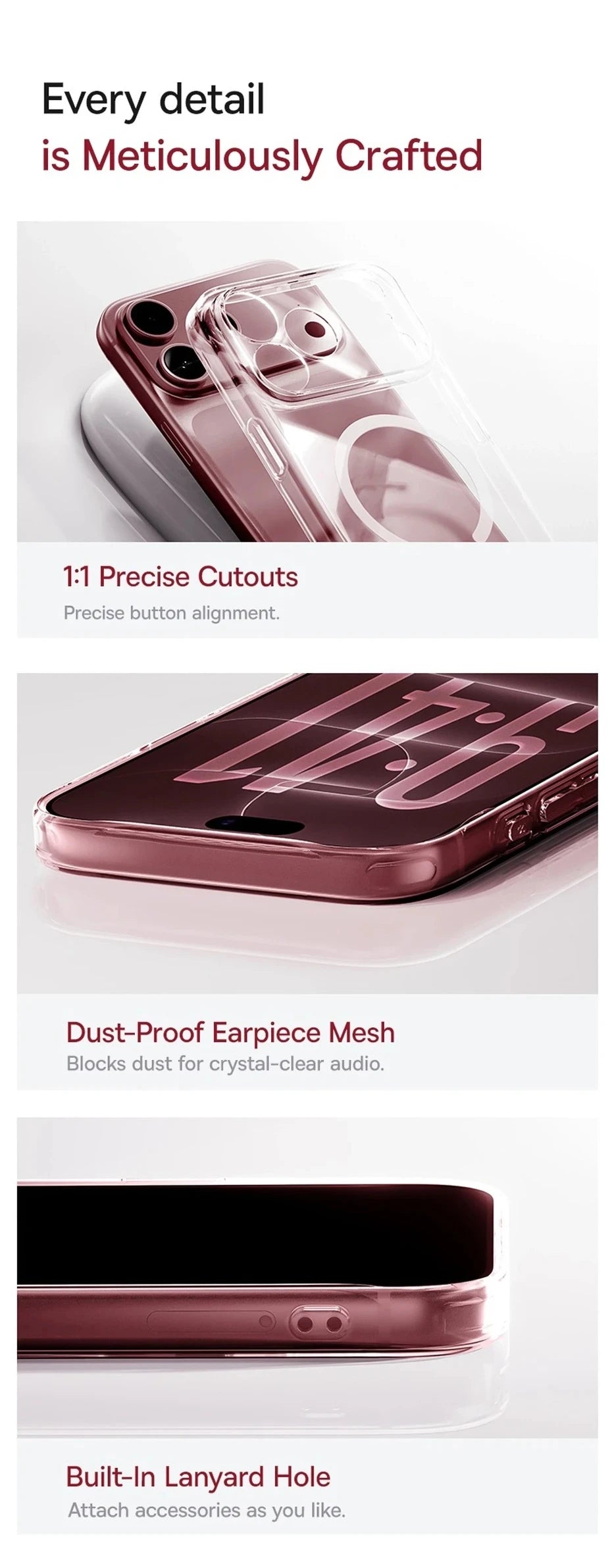 Baseus Clear Magnetic Case for iPhone 17 & 18 Pro Max