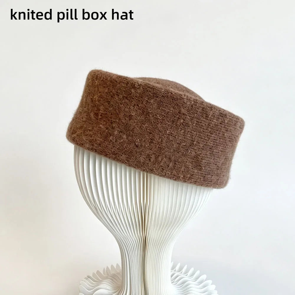 Women's Vintage Pillbox Beret Hat