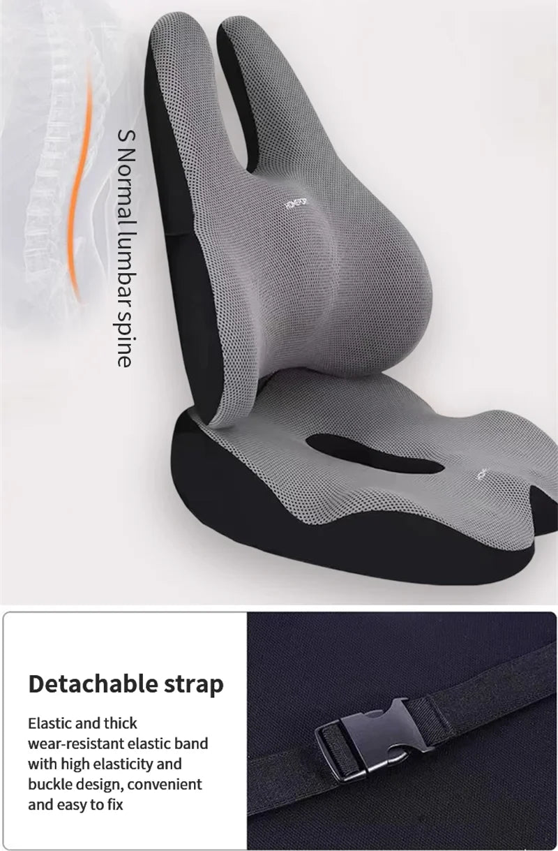 Pelvic Tilt Correction Seat Cushion, Memory Cotton Butt Cushion, Buttocks Chair, Home, Office, Car Cushion, Thickened Seat Cushi