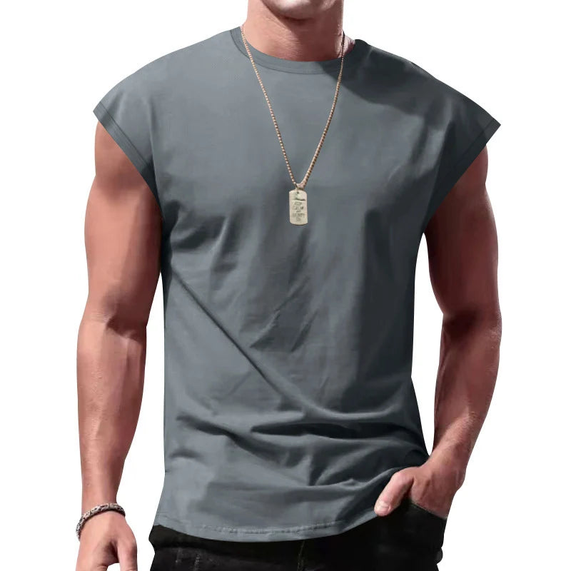 Men's Loose Short Sleeve T-Shirt — Round Neck Casual Summer Top