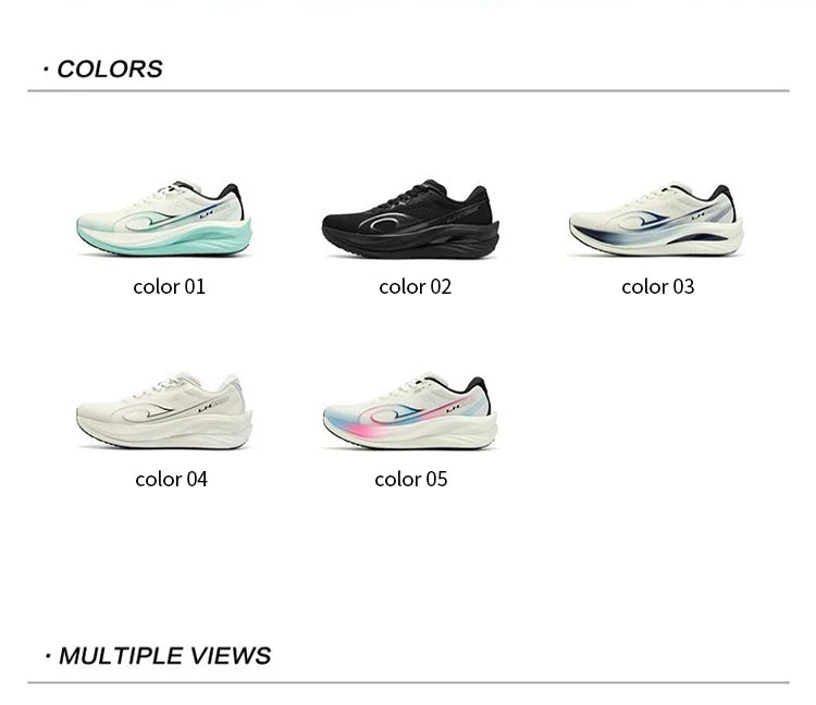 QIAODAN LH 600 Max Men's Running Shoes Breathable Sport Shoes 2026 Thick-soled Lightweight Jogging Sneakers QXB023254214R
