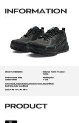 Xtep Men's Hiking Shoes 2025 Summer Anti-slip Wear-resistant Wrapping Shock-absorbing Lightweight Outdoor Sneakers 875319170005