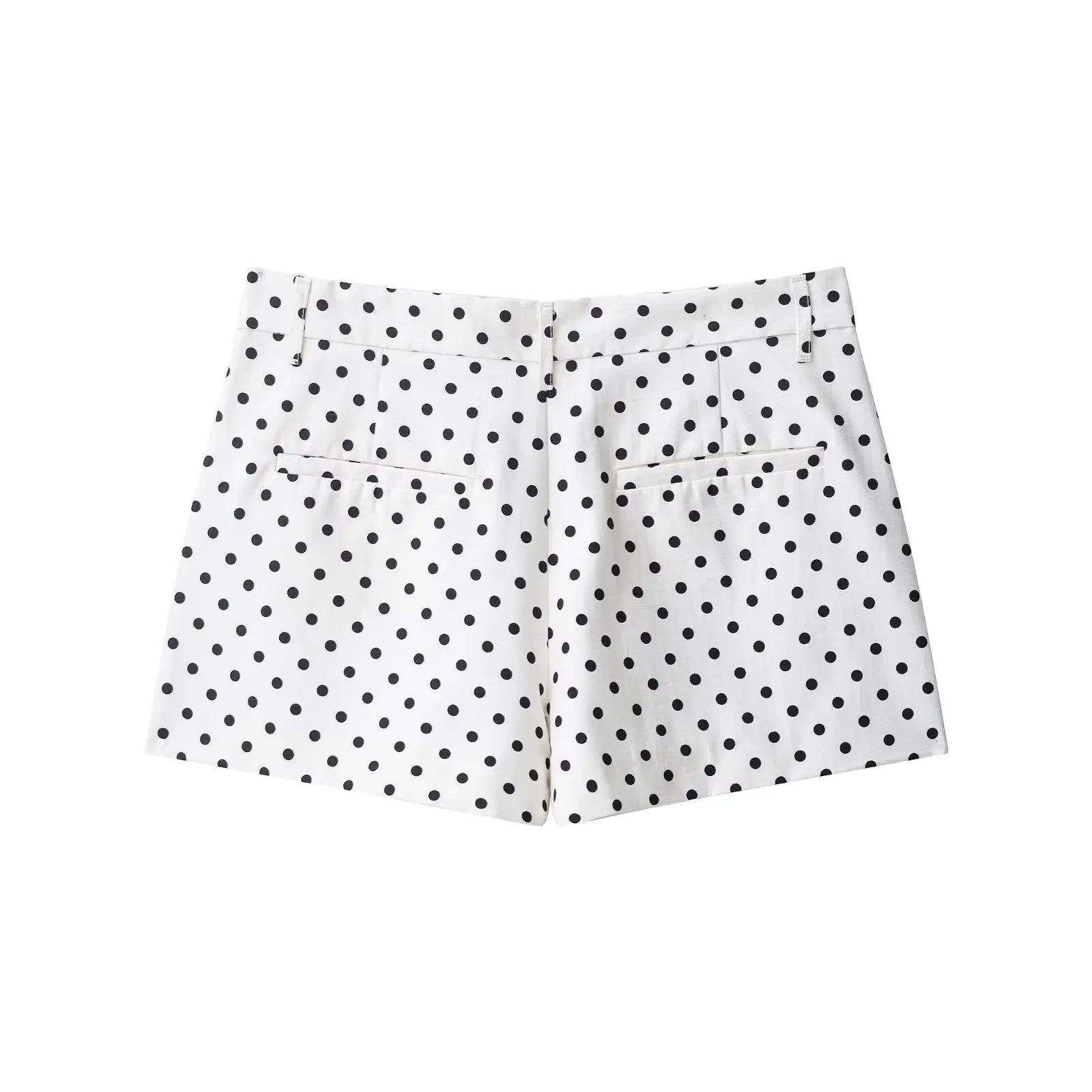Fashion Polka Dot Shorts Sets For Women 2026 Spring Drawstring Bomber Jacket High Waist Shorts 2 Pieces Set Woman Outfits