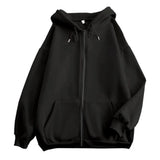 Men’s Solid Zip-Up High Street Hoodie