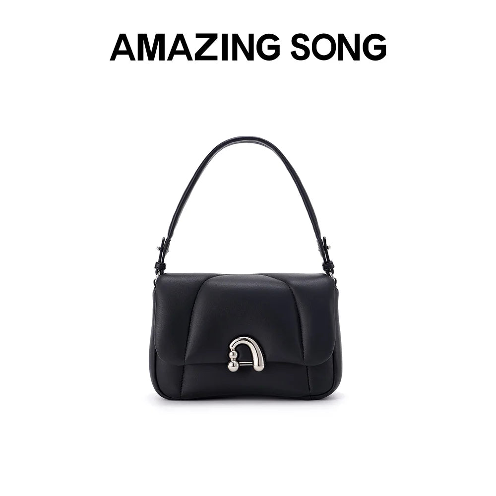 Amazing Song Alpha Bag Medium Shoulder Bag Sheep Leather