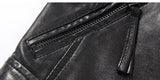 Women's Short Genuine Sheepskin Biker Jacket