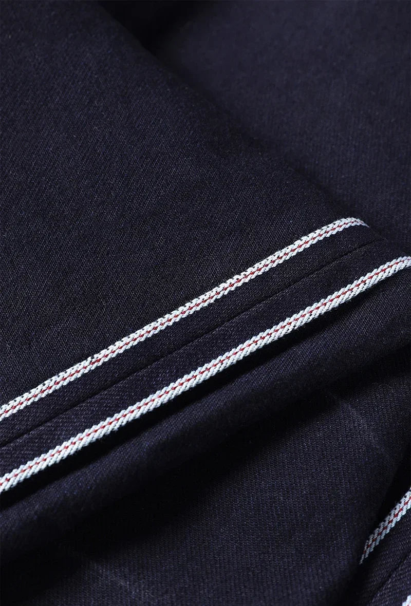 Red Tornado Officer Trousers – 14oz Indigo Selvedge Denim