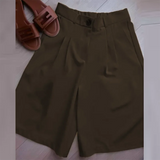 Ladies Loose Blazer Suit Solid Casual Turn Down Collar One Button Coat High Waist Shorts 2025 Summer Autumn Formal New Outfits