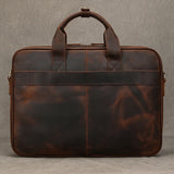 Men Briefcase Genuine Leather Laptop Bag 14 15.6" PC Doctor Lawyer Computer Bag Cowhide Male Briefcase Leather Men Business Bag