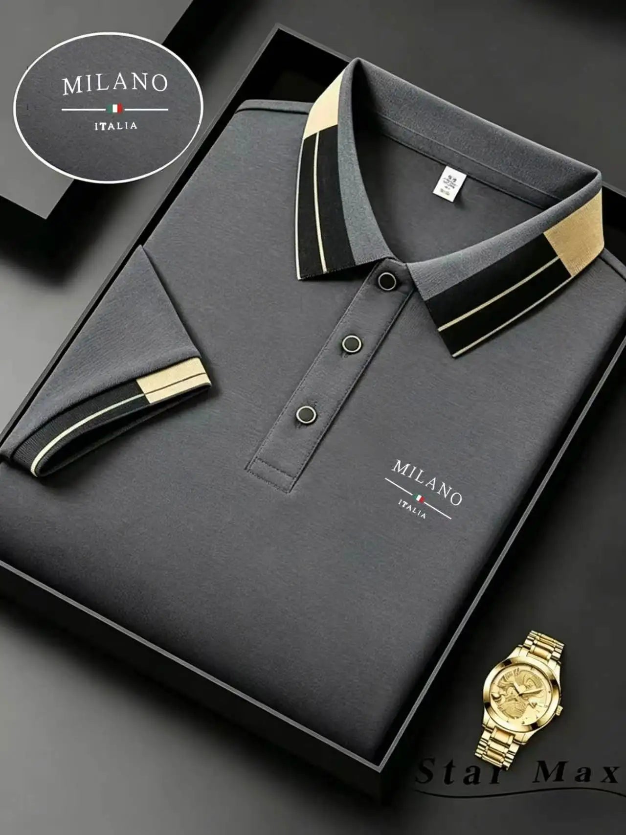 Men's Horse Embroidery Polo | Milan-Style Summer Shirt
