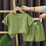 Baby Boys’ Waffle Knit 2-Piece Set