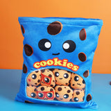 A Bag of Snakes Plush Pillow Cute Boba Tea Cookies Plush Toy Pudding Cake Alien Bat Plushies Hug Pillow Birthday Gift