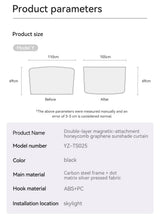 Tesla Model 3/Y Graphene Honeycomb Roof Sunshade Set