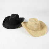 USPOP Crochet Raffia Sun Hat – Curled Brim Straw Hat