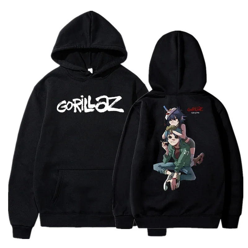Gorillaz Graphic Hoodie with Relaxed Fit