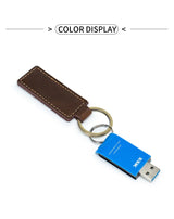 Free Customized Fashion Women Genuine Leather Keychain Vintage Creative Pendant Handmade Small Gift DIY Present Car Key Chain